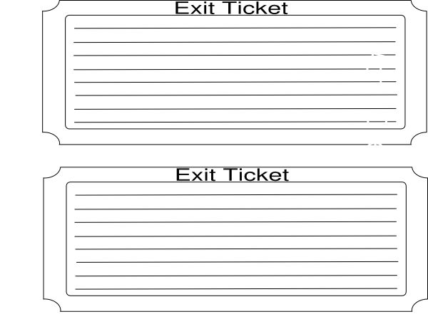 printable exit ticket template exit ticket clip art vector clip