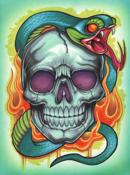 the art of tony ciavarro home tattoo drawingstattoo artsnake tattooskull
