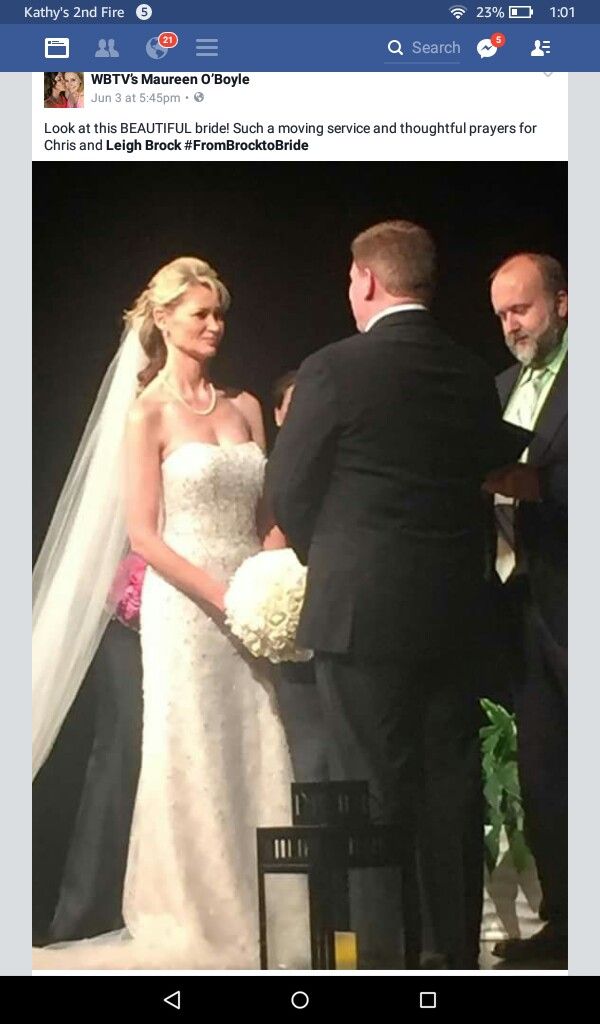 Leigh Brock. Wbtv 3 weather lady! | Wedding dresses, Strapless wedding