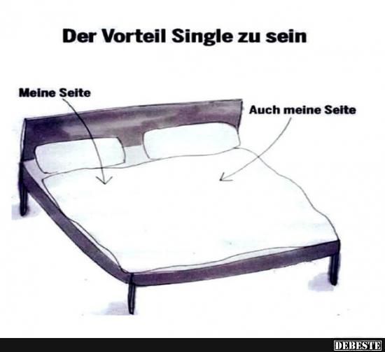 Vorteile am single sein frau