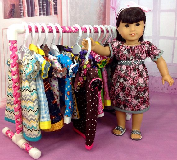 Doll Clothes Rack American Girl Size 21”x21” DIY Hanger Set Precision CNC Cut Doll Clothes Rack American Girl Size 21”x21” DIY Hanger Set Precision CNC Cut