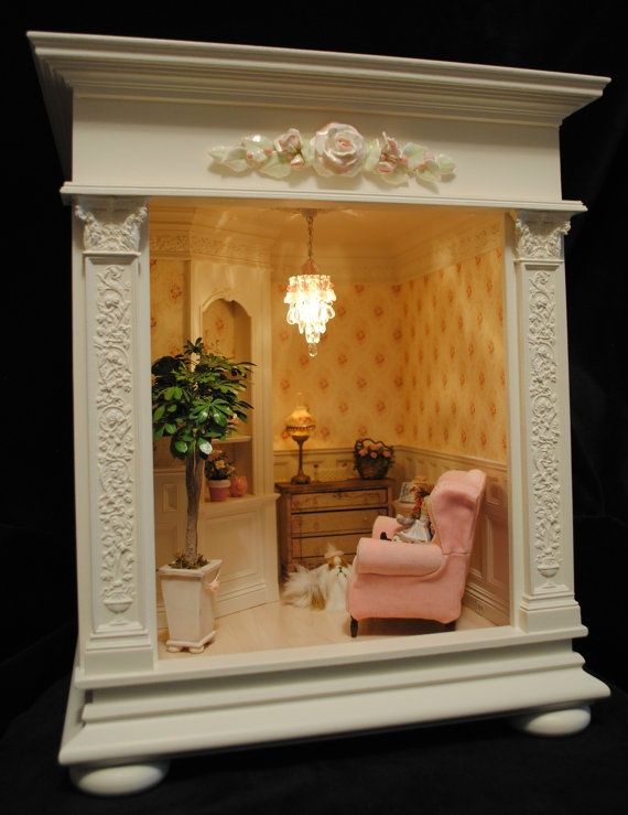 Room Dollhouse Glass Walls Room Dollhouse Glass Walls