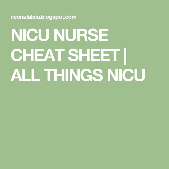 nicu notes