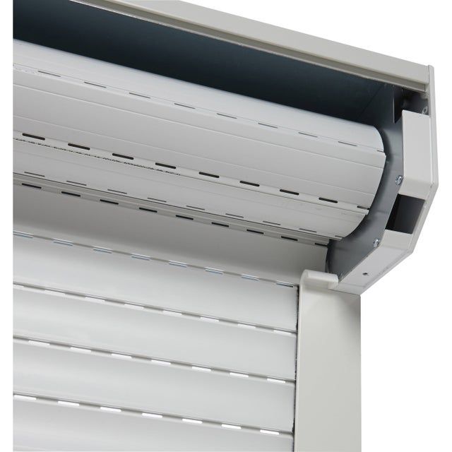 Volet Roulant Manuel Pvc Blanc Manuel A Sangle H 220 X L 150 Cm