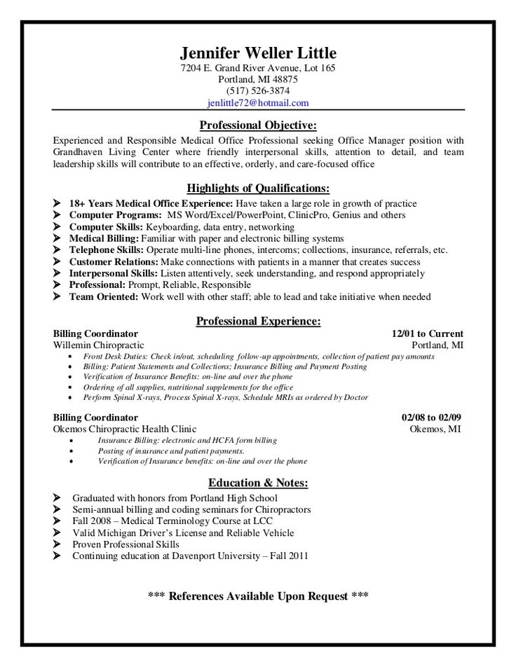 Medical Billing Supervisor Resume Sample - http://resumesdesign.com/medical-billing-supervisor-resume-sample/