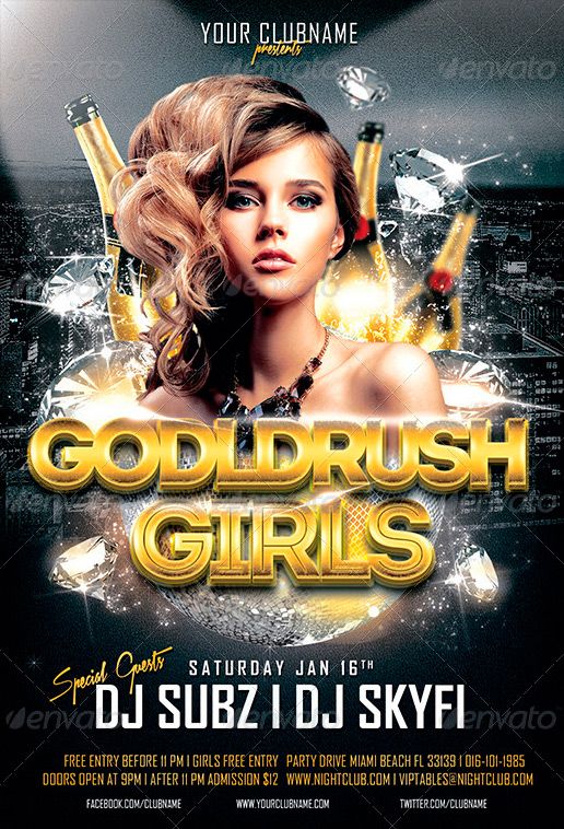 club party flyer templates