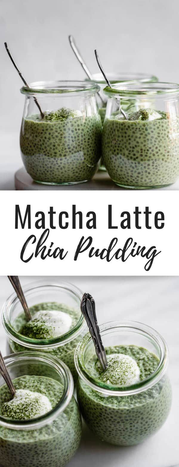 This matcha latte chia pudding is a healthy recipe that can be enjoyed for break...