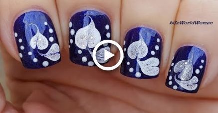 WINTER-NAGEL-KUNST mit HERZ-Plan in Blau & Weiß. In weiß mit dem … – Nag…, #NagelBlau, #NagelBlau WINTER-NAGEL-KUNST mit HERZ-Plan in Blau & Weiß. In weiß mit dem … – Nag…, #NagelBlau, #NagelBlau