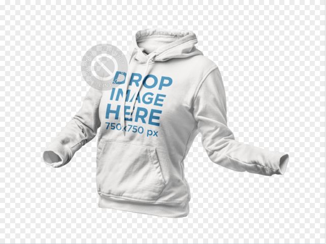 Download New! Invisible Model PNG Mockup of a Women's Hoodie. Try ...