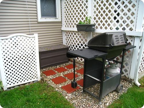 Get Grillin Diy Patio Patio Backyard Grilling Area