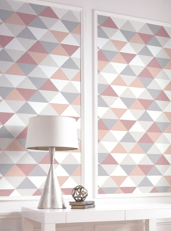 Self Adhesive Light Pink Vinyl Wallpaper Wall Sticker Quatrefoil Pattern C007 Pink Vinyl Wallpaper Vinyl Wallpaper Pink Geometric Wallpaper