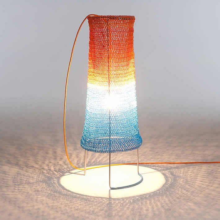 Lichtmasche Electricity Wires Floor Lamp By Agnesa Vavrinova Crochet Lamp Floor Crochet, How Much Electricity Does A Floor Lamp Use