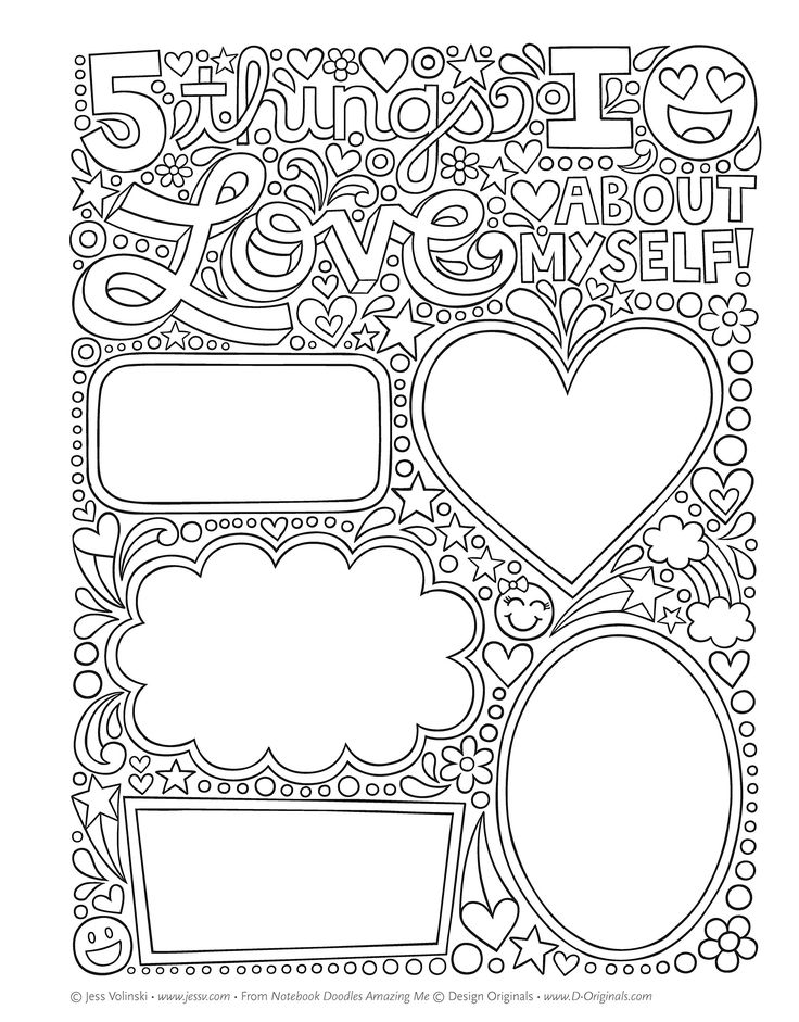 Notebook Doodles Coloring Books Coloring Pages