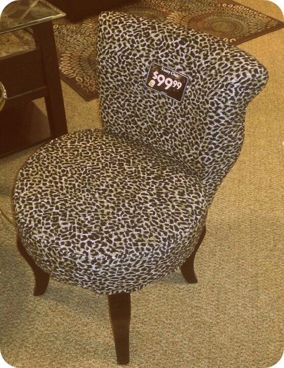 Leopard Vanity Stool