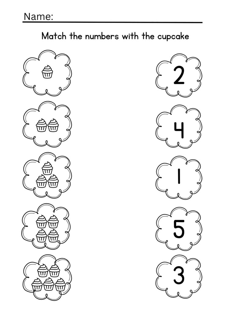 Match The Numbers Kids Math Worksheets Counting Activities Match The Numbers Kids Math Worksheets Counting Activities
