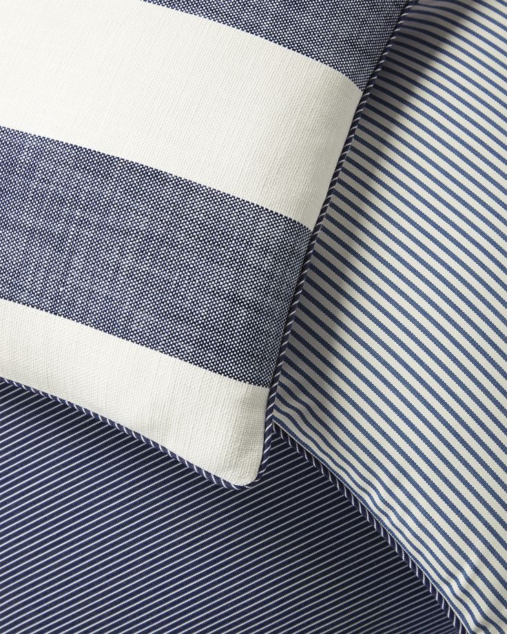 Add these throw pillows for a Anchor on Pinstripe Outdoor Pillow