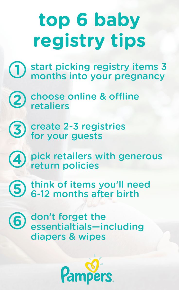 Setting up a registry for your shower with these top 6 baby registry tips is a great way to ensure you get the gear and essentials—like diapers, a crib, a stroller and a baby monitor—that your baby needs.