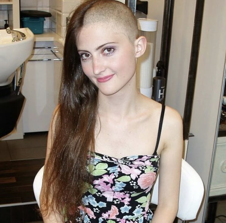 Shared shaved long hair