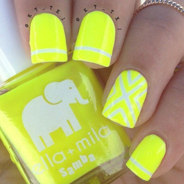 Top 25+ Best Neon Yellow Nails Ideas On Pinterest Neon Nails Neon yellow and white nailart - Top 25+ Best Neon Yellow Nails Ideas On Pinterest Neon Nails