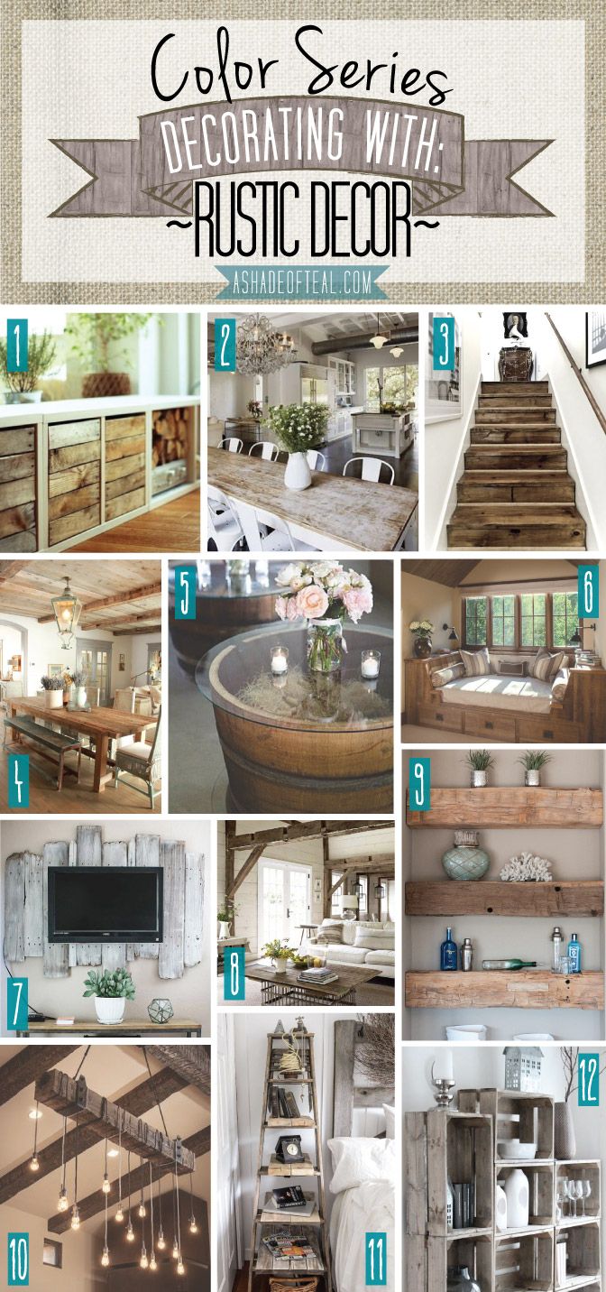 Color Series Decorating With Rustic Decor Color Series Decorating With Rustic Decor