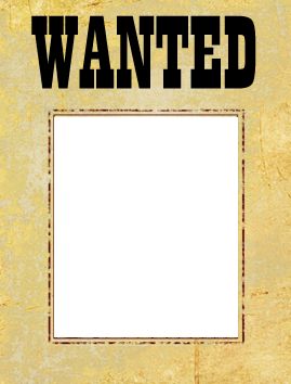wanted poster template free | most wanted poster template | free printable wanted posters | free ...
