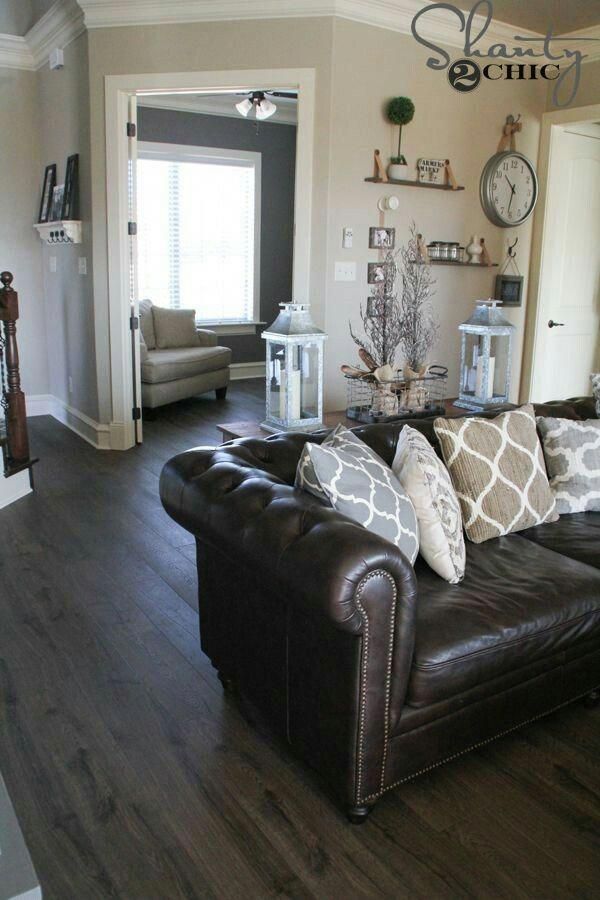 Living With Kids Joanna Gaines Amo PÉ Direito Alto Com Amplas Janelas De Vdro E U Leather Sofa Room Couches - Brown Couch Grey Walls Living With Kids Joanna Gaines Amo PÉ Direito Alto Com Amplas Janelas De Vdro E U Leather Sofa Room Couches - Brown Couch Grey Walls