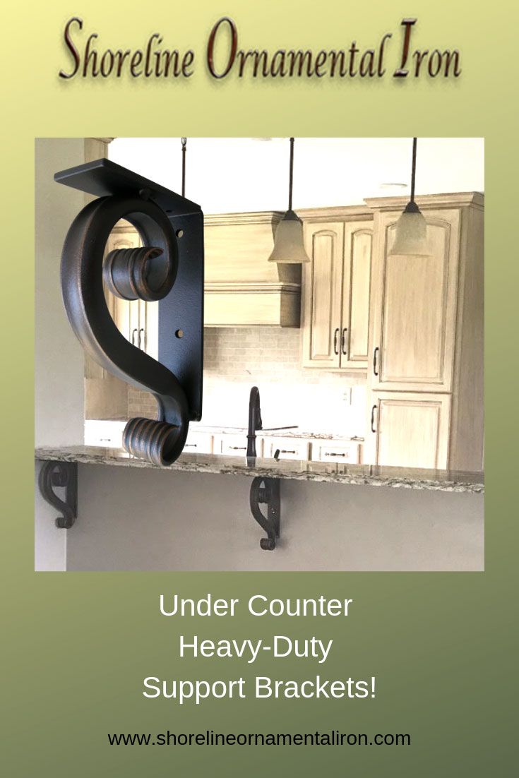 Wrought Iron Corbels For Granite Countertop Are Great For Interior