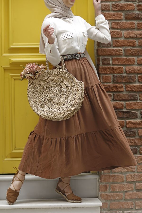 Tesettur Alt Giyim Modelleri Ve Fiyatlari Sadecebutik Sayfa 4 Fashion Skirts High Waisted Skirt