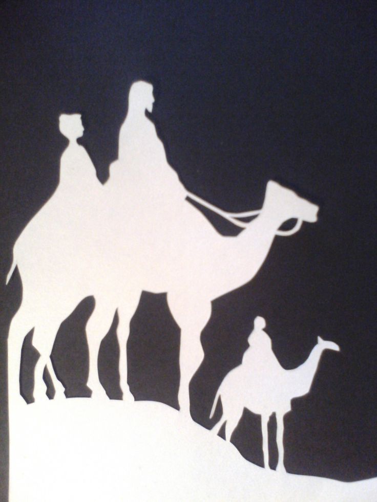 scherenschnitte 17 camels christmas stencils holiday nativity silhouettes