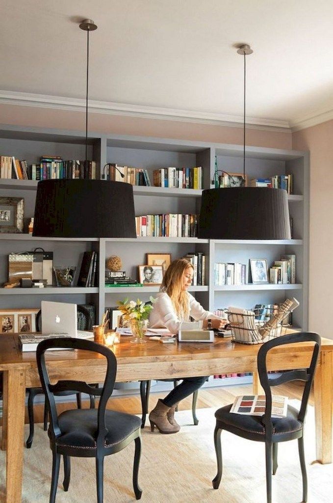 58+ Stunning Library Room Design Ideas With Eclectic Decor - Page 29 of 60