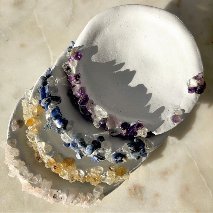 Purple Hand thrown trinket pot tealight holder jewellery airclay