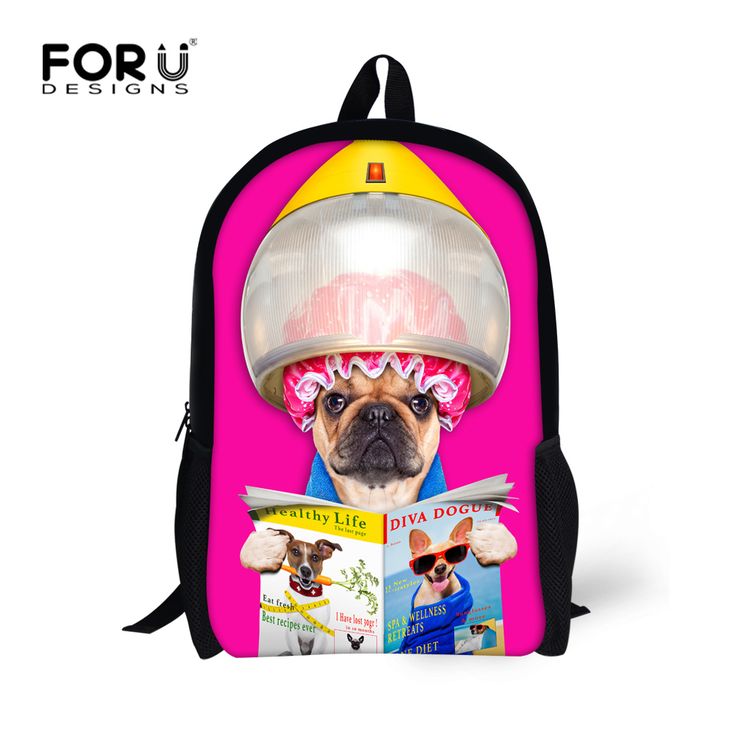 16 inch Children Backpacks Designer Animal Dog Printing ...