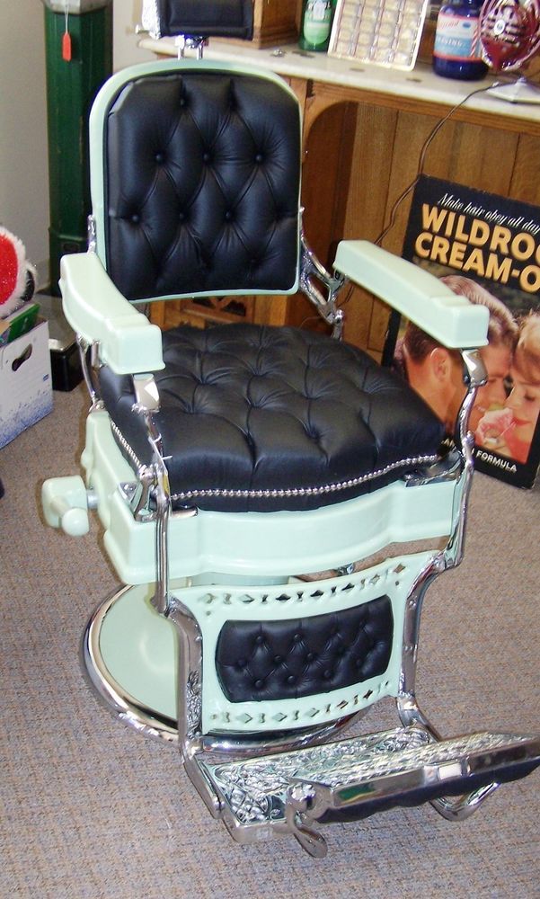 1920's Koken Barber Chair Restored Custom Flip Step Morrison 1920's koken barber chair restored custom flip step morrison | tonsorial art | Pinterest | Barber chair, Barber and Chair - 1920's Koken Barber Chair Restored Custom Flip Step Morrison