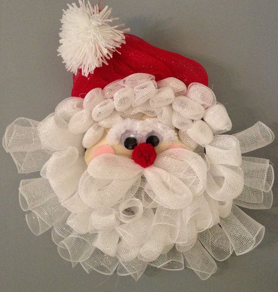 santa deco mesh wreath by justadooritwreaths on etsy 50 deco mesh wreath christmas