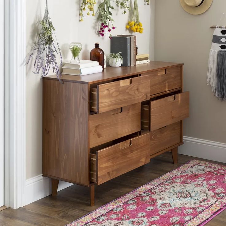 Hashtag Home Cecille Groove 6 Drawer Double Dresser