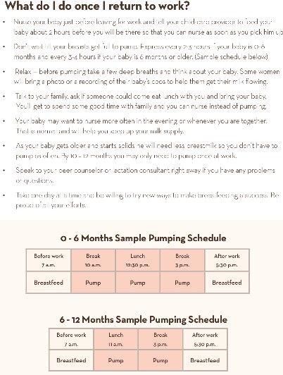 work schedule samples