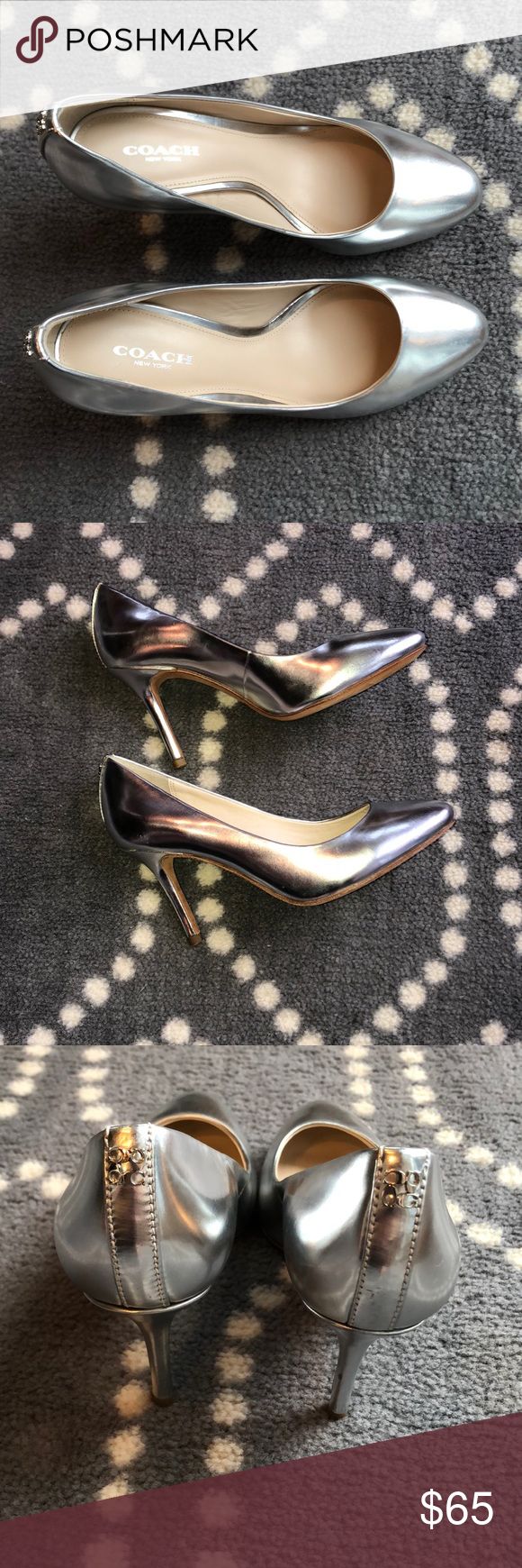 silver pumps size 5