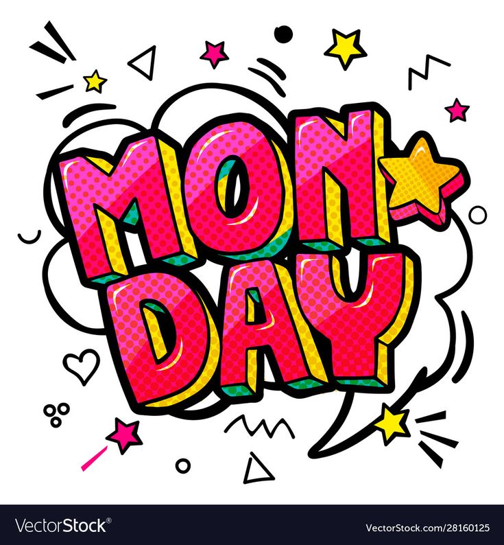 Monday Message In Pop Art Comic Style Royalty Free Vector Affiliate