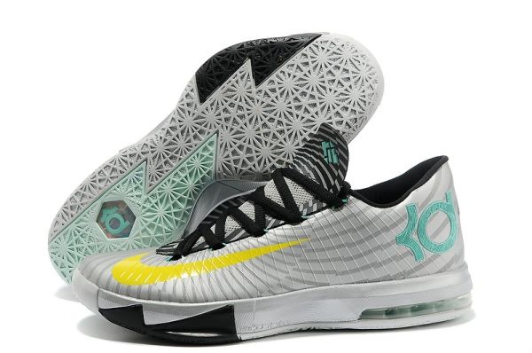 Find Nike Kevin Durant KD 6 VI \u201cPrecision Timing\u201d Metallic Silver/Yellow-Black-Arctic Green Cheap To Buy online or in Pumarihanna.