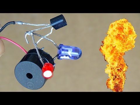 How To Make Fire Sensor With C 945 Fire Detector At Home Youtube Fire Detectors How To Make Fire Detector