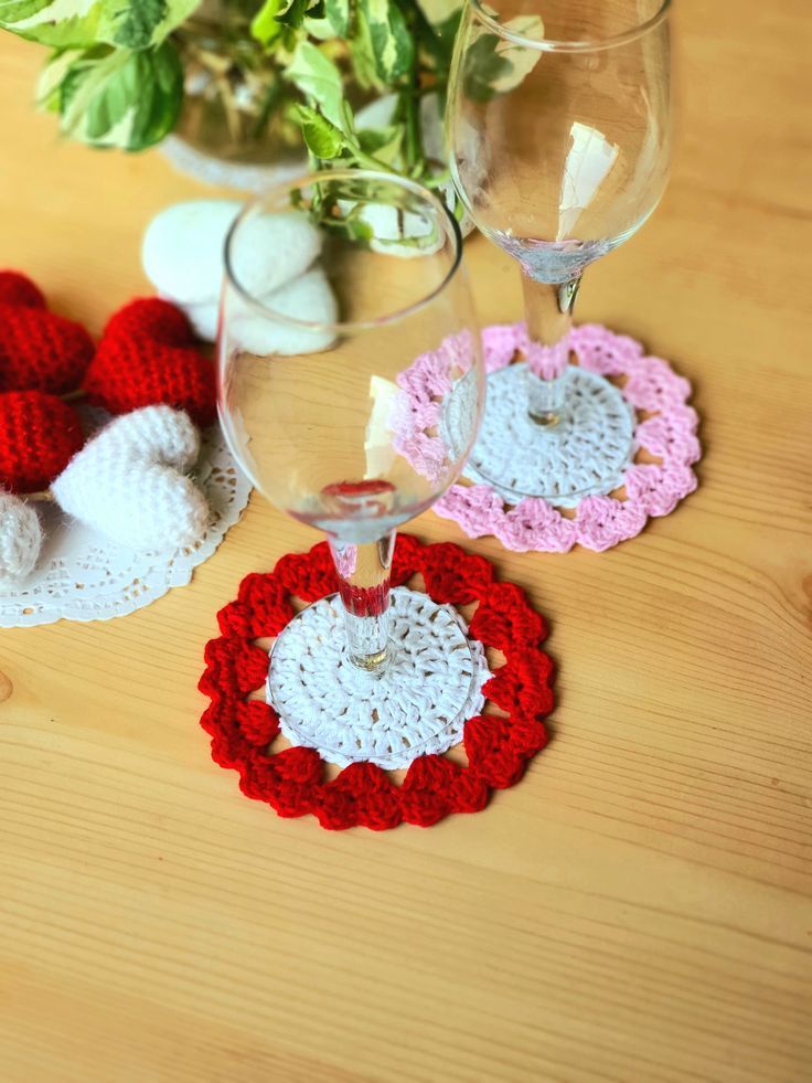 VALENTINE Heart Plaid Placemat & Coaster/Decor/Crochet Pattern INSTRUCTIONS ONLY VALENTINE Heart Plaid Placemat & Coaster/Decor/Crochet Pattern INSTRUCTIONS ONLY