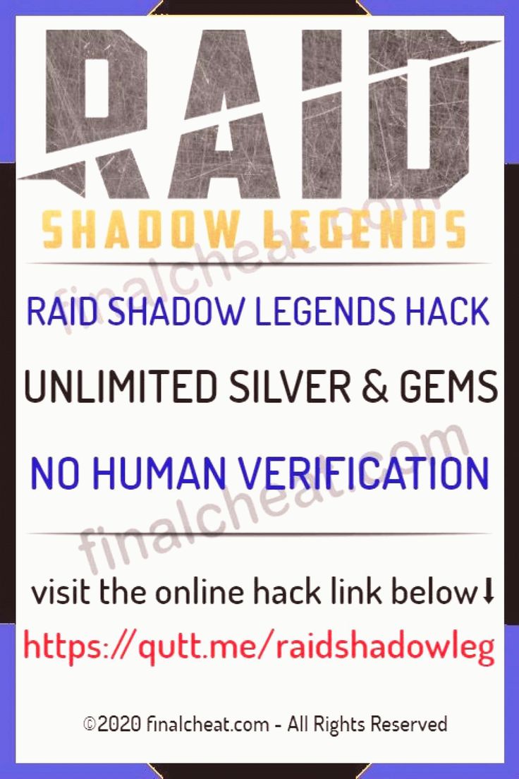 RAID Shadow Legends hack without human verification 2020 RAID Shadow RAID Shadow Legends hack without human verification 2020 RAID Shadow