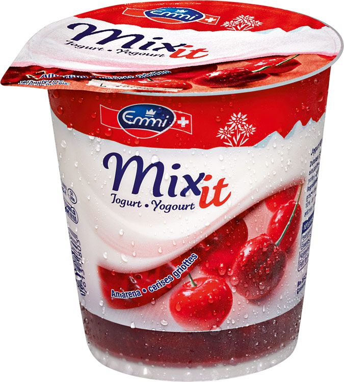 emmi mixit yoghurt amarena yogurt dairy emmi mixit yoghurt amarena yogurt dairy