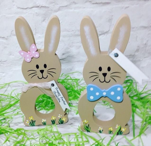 Personalised Easter Egg Bunny Wooden Plaque Name Gift Baby 1st Easter Keepsake