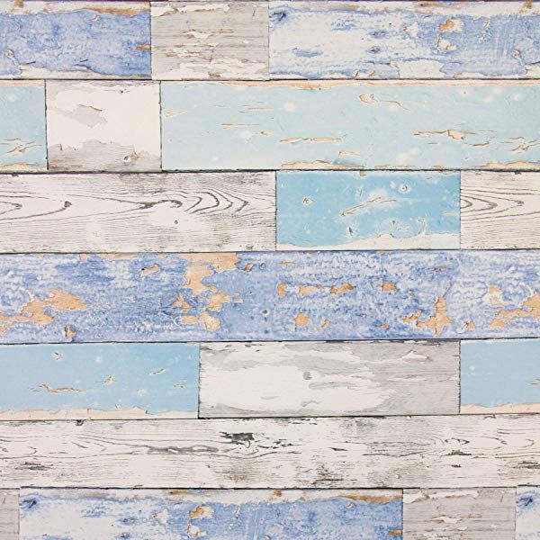 Hode Wood Contact Paper Self Adhesive Blue Furniture Sticker Wood Adhesive Vinyl Film Sticky Back Plastic Inspirational Wall Decals Peel And Stick Wallpaper