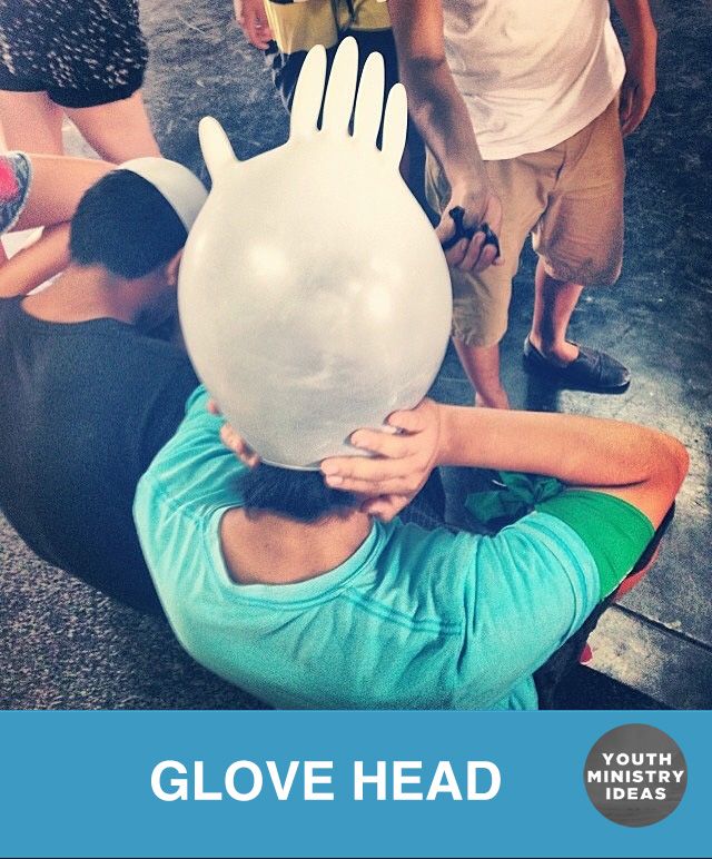 maybe a game for a lesson on pride glove head first person to blow up the glove with their nose youth group games - Halloween Games For Groups maybe a game for a lesson on pride glove head first person to blow up the glove with their nose youth group games - Halloween Games For Groups