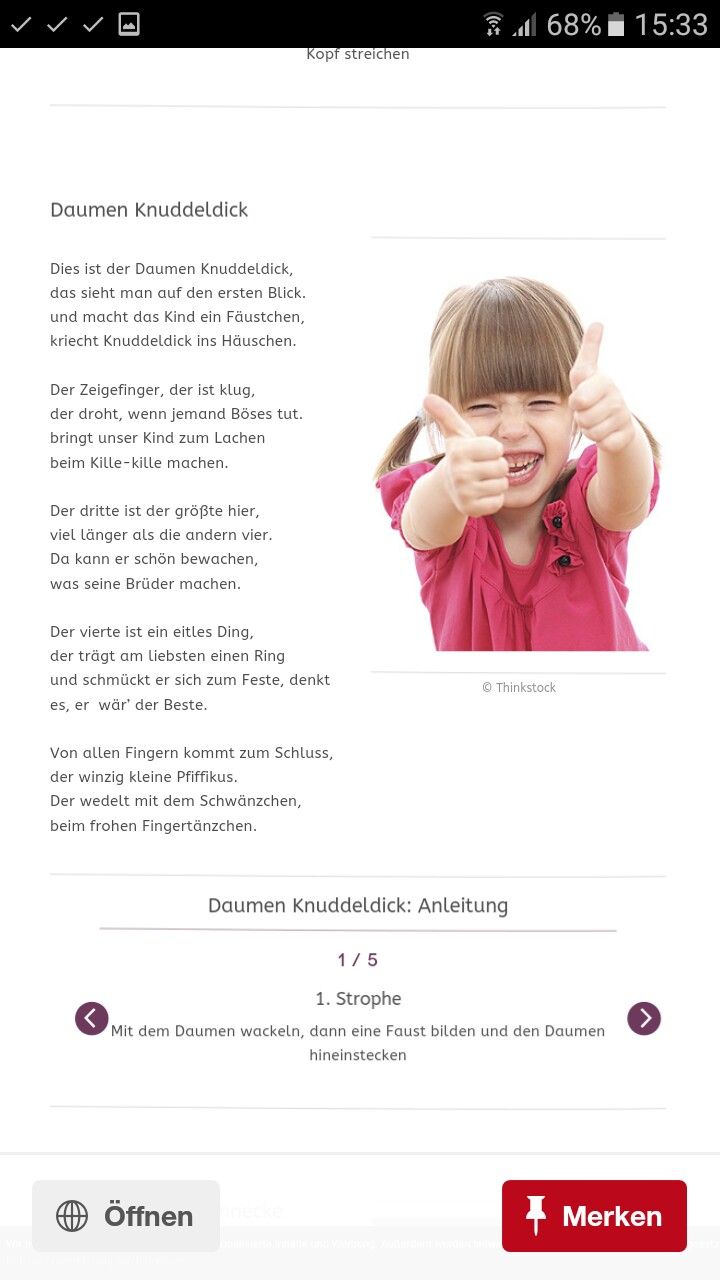 Kennenlernen fingerspiel