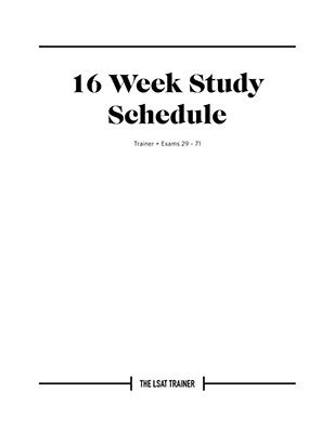 making college schedule