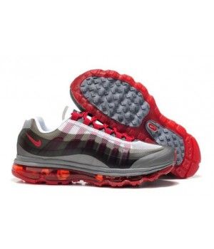 http://www.mujerairmax.es/ Mens Dark Grey Grey Red Fresco. Nike Air Max ...