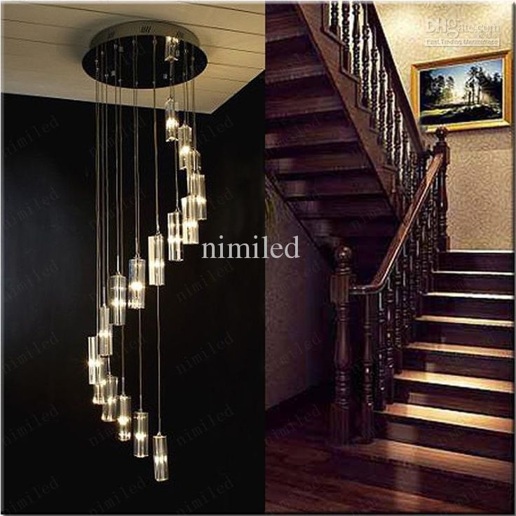 Bulk Nimi41 Modern Minimalist Fashion Transpa K9 Crystal Block S Shaped Duplex Staircase Pendant Chandelier Lighting Lamps Light For Hotel From Nimiled Stair Chandelier Modern Lighting, Hanging Crystal Chandelier In Stairwell Color